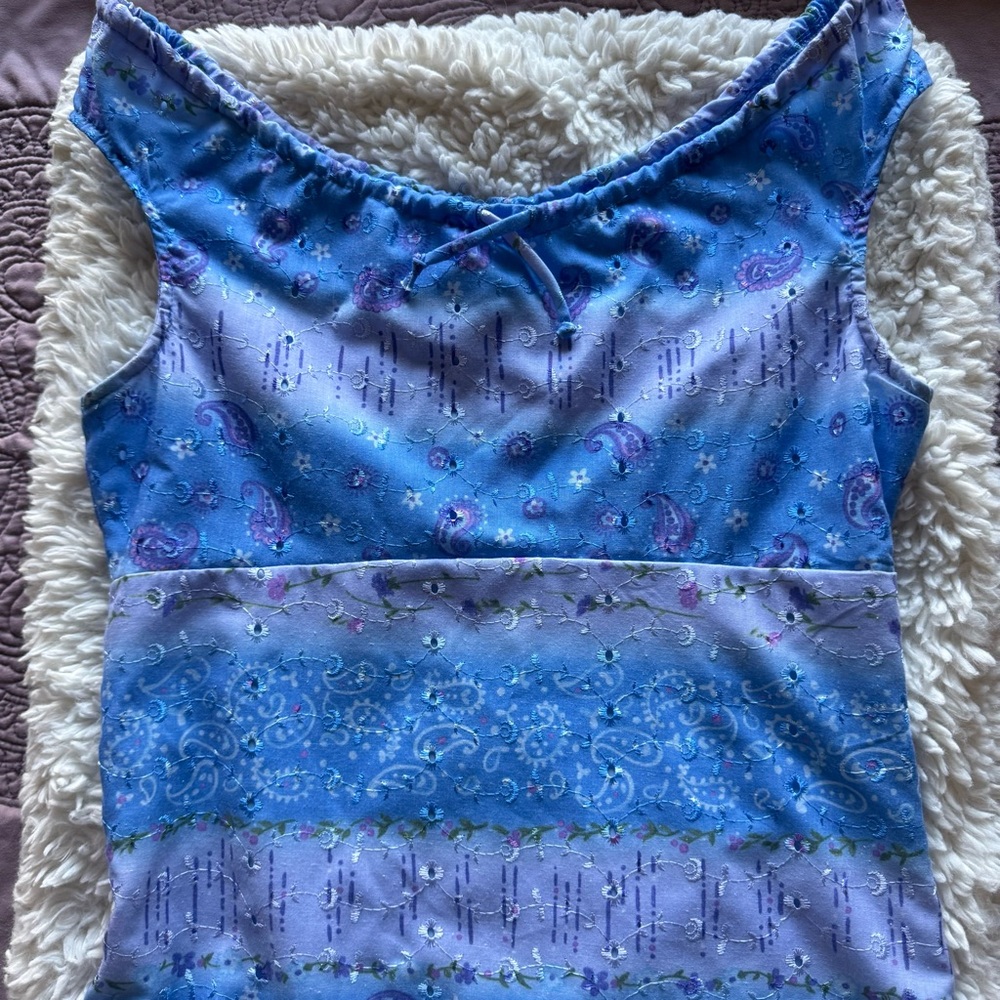 Vintage y2k Limited Too | Girls’ Size 12 | Whimsical Paisley and Floral Dress - Picture 5 of 5
